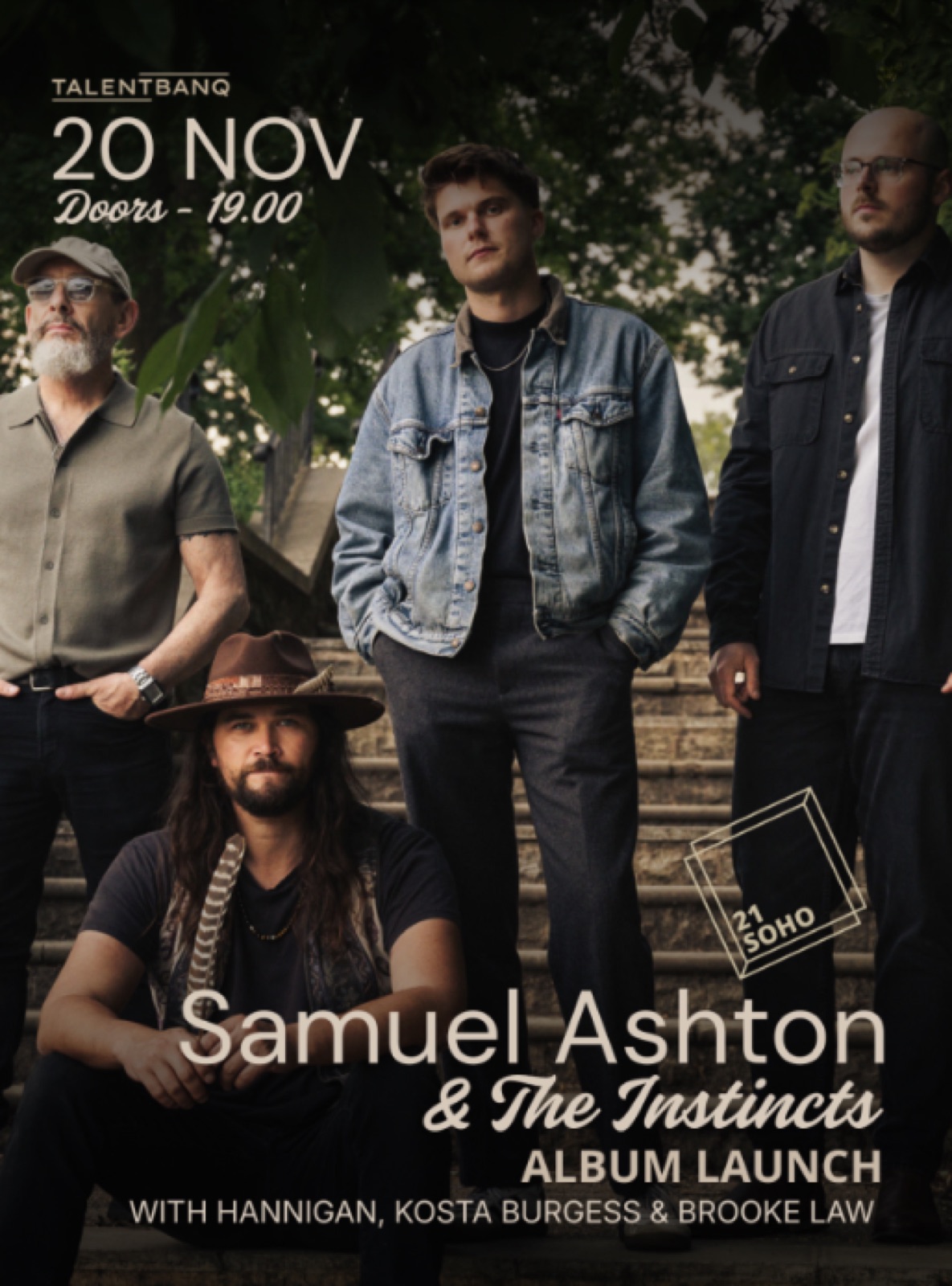 Samuel Ashton & The Instincts Album Launch Show